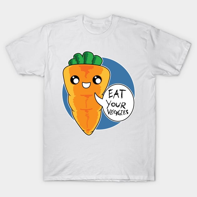 Eat Your Veggies (carrot) T-Shirt by giziyo